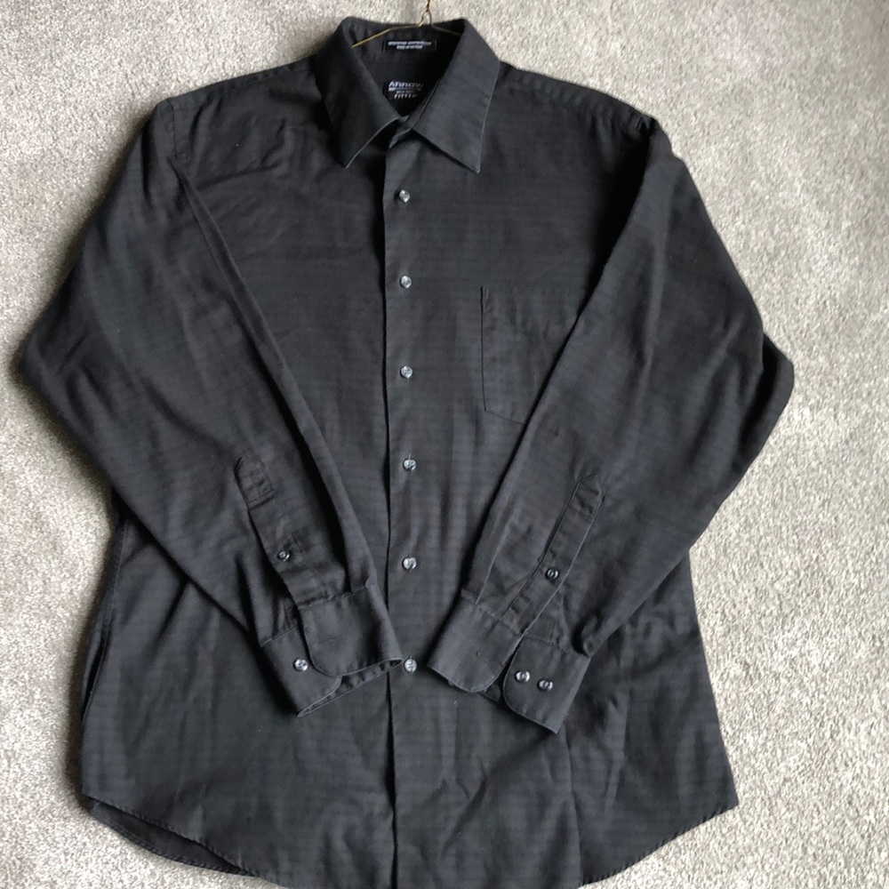 🔥Men’s black dress shirt